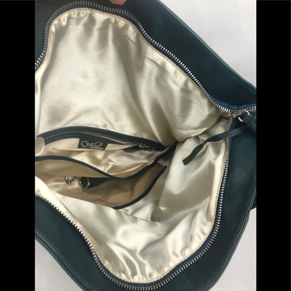 Chez by Cheryl Green Rectangular Bag Flap Zipper - Picture 6 of 15